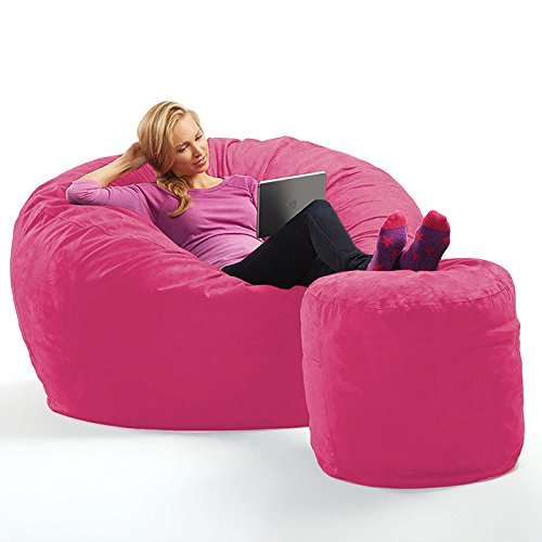 pink bean bag chair
