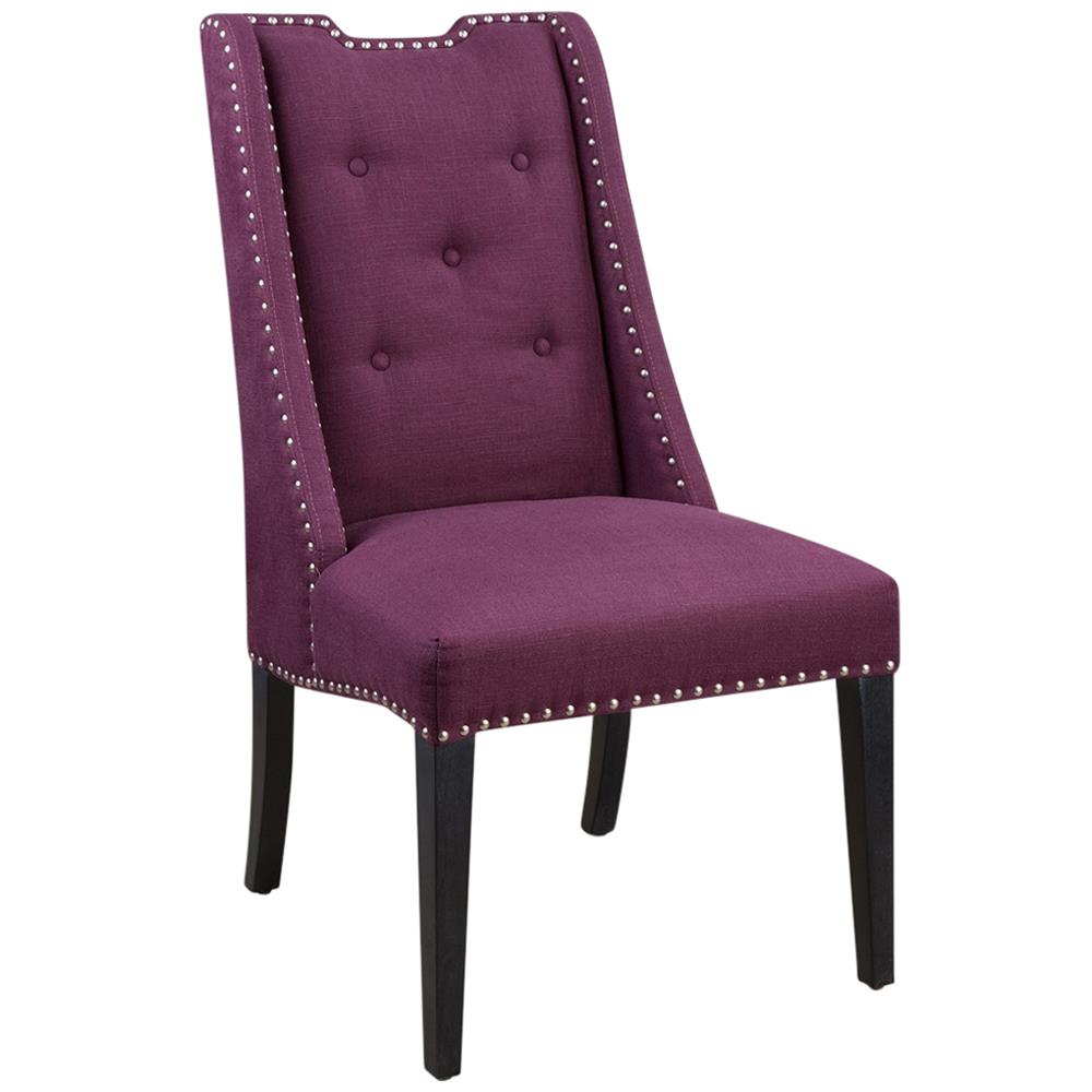 purple accent chair