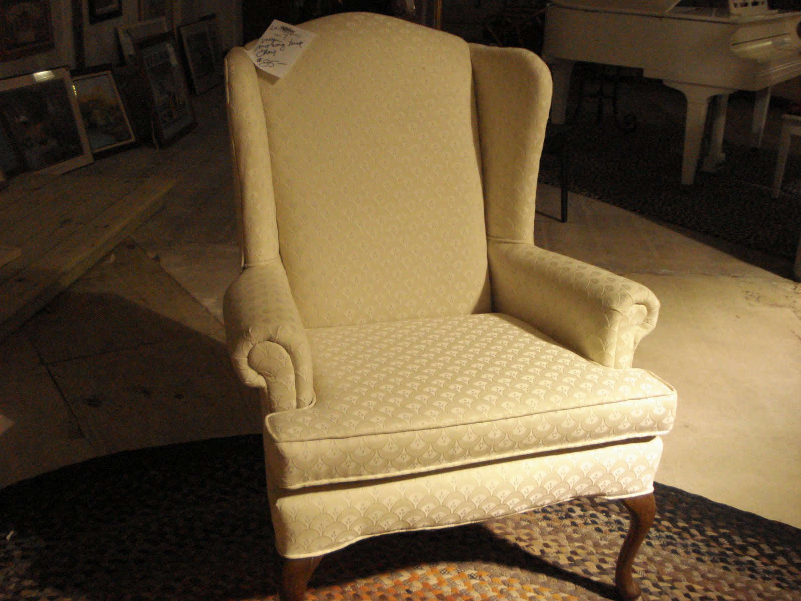 queen anne chair slipcovers