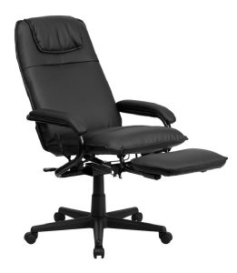 recliner office chair flash furniture high back black leather executive reclining swivel office chair