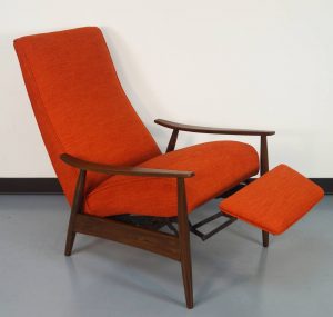 reclining lounge chair vintage reclining lounge chair by milo baughman danish modern noho l