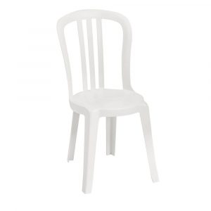 resin outdoor chair grosfillex miami bistro stacking resin sidechair white