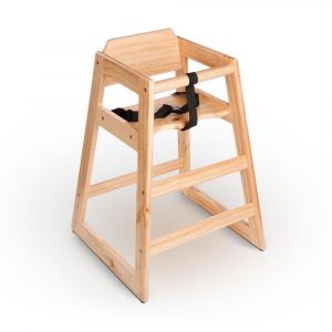 restaurant high chair stacking restaurant wood high chair with natural finish assembled
