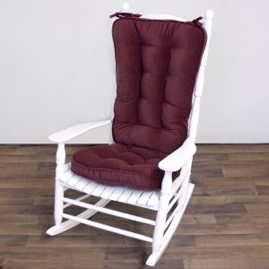 rocking chair cushion greendale home fashions jumbo rocking chair cushion set hyatt fabric burgundy rocking chair accessory