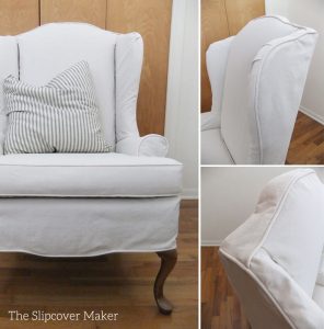 slipcover for wingback chair natural carr go canvas chair slipcover