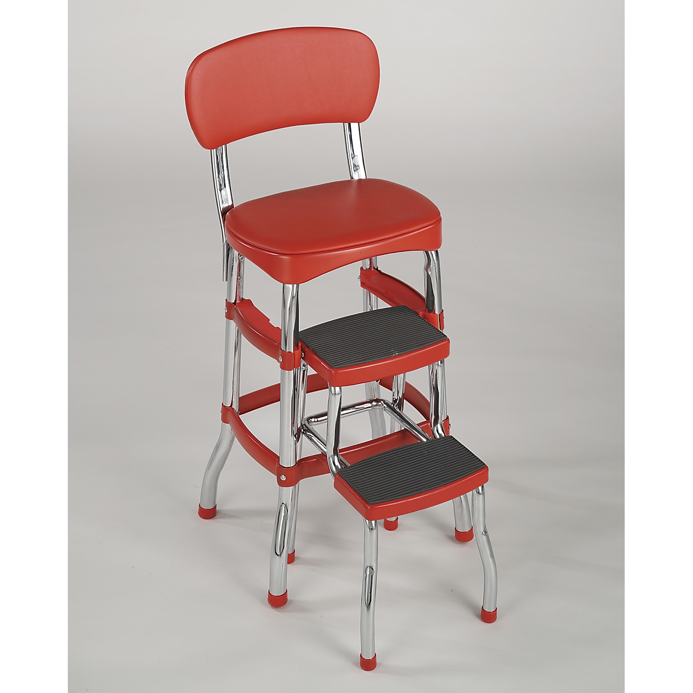 step stool chair red