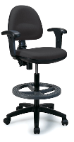 tall computer chair anxr black