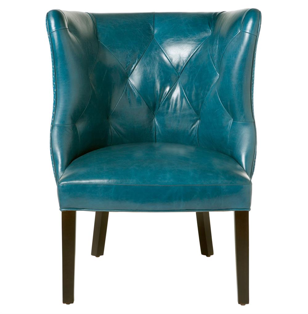 teal blue accent chair