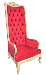 the red chair the queen red thrown chair