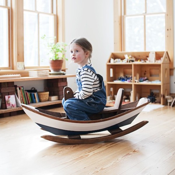 toddler wooden rocking chair