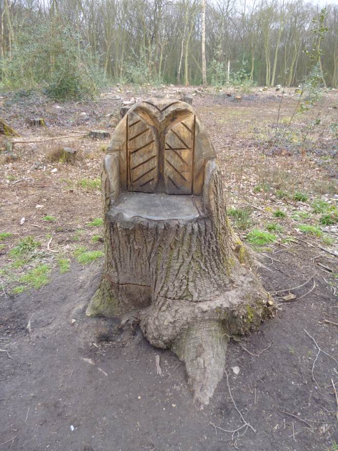 tree stump chair