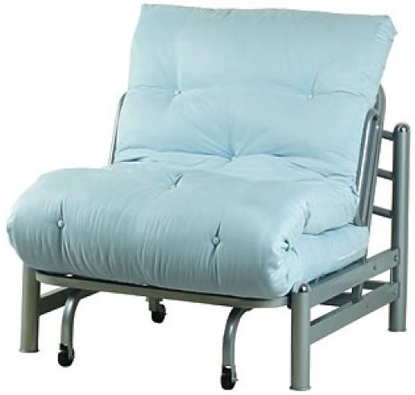 twin futon chair light blue double futon chair idea