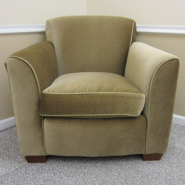 upholstered club chair