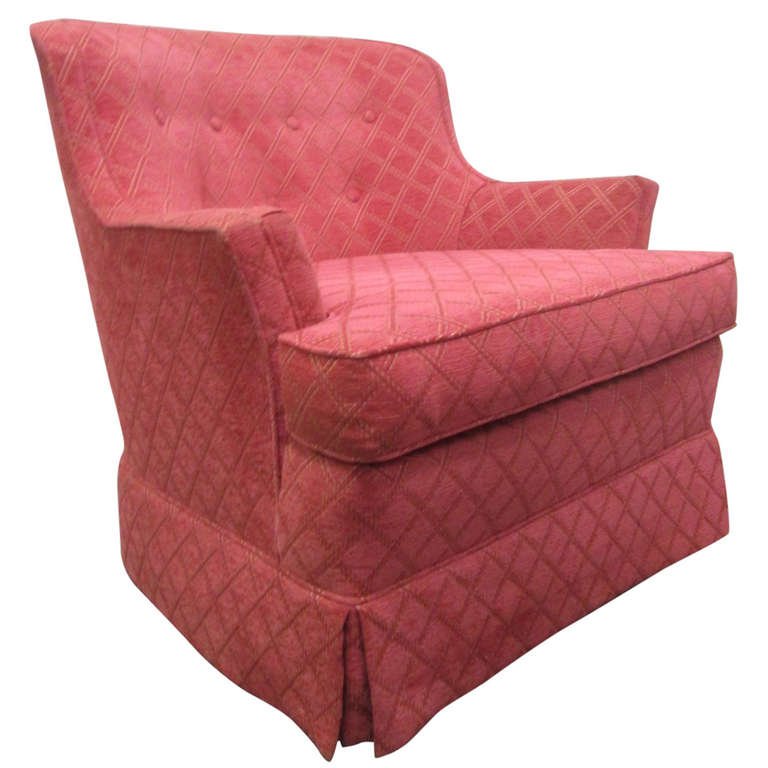 upholstered swivel chair