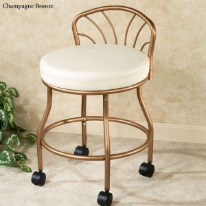 vanity chair with back c