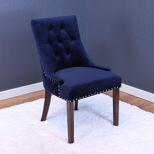 velvet tufted chair