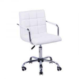 white computer chair adjustable office chair white