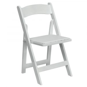 white folding chair garden chair