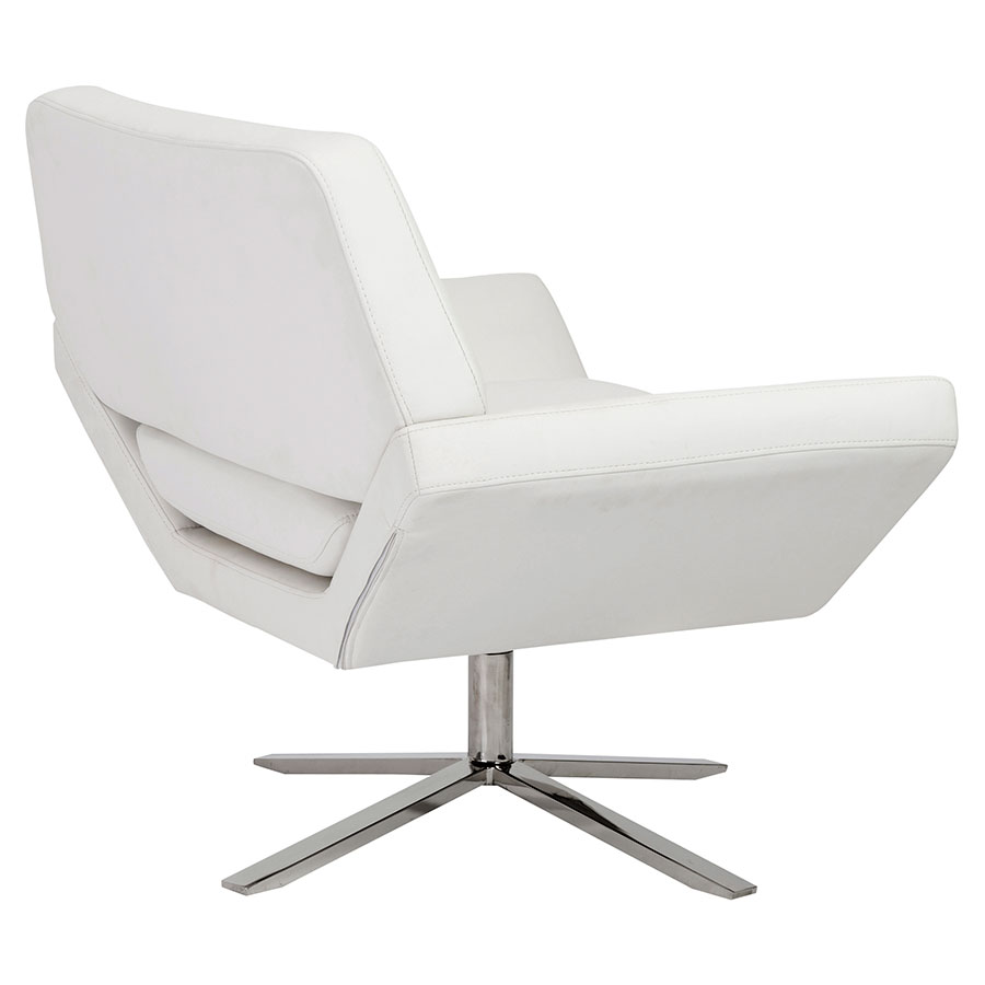white lounge chair carlotta lounge chair white back