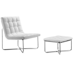 white lounge chair zuo modern m