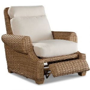 wicker chair outdoor recliner lounge chair