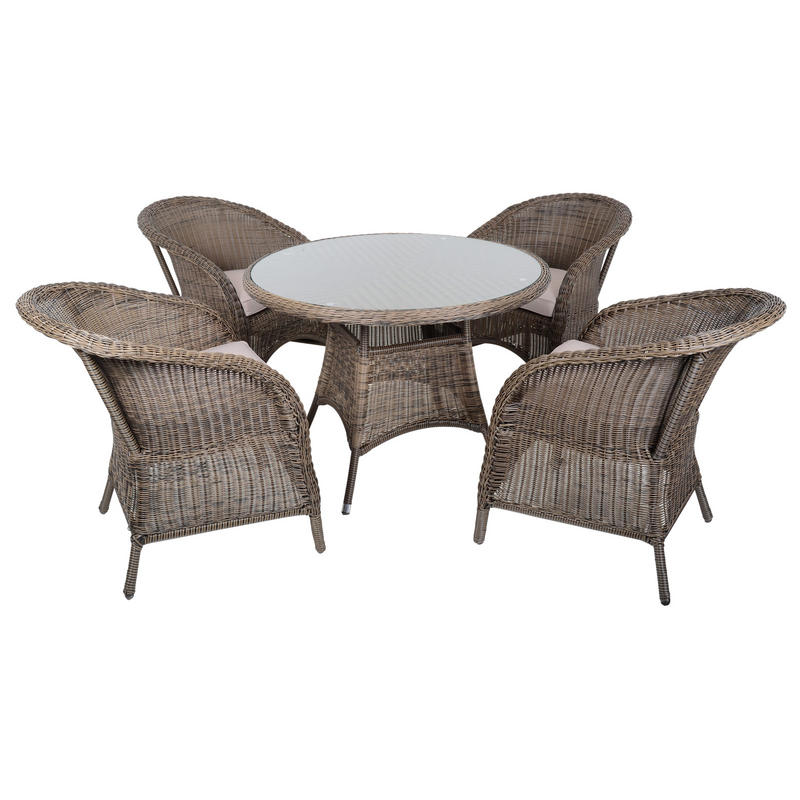 wicker table and chair