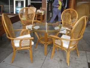 wicker table and chair tablechairswickerglass