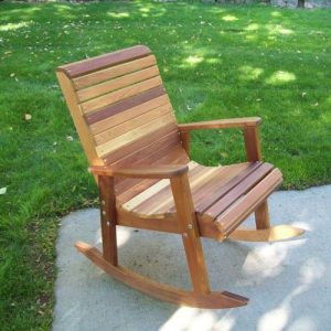 wood outdoor rocking chair p