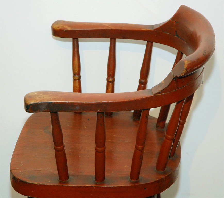 wooden captains chair
