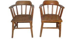 wooden captains chair l