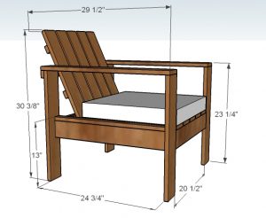 wooden chair plans knockoffwood lounge chair