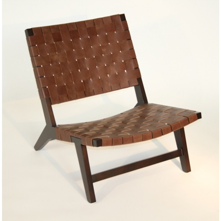 woven leather dining chair