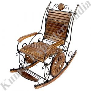 wrought iron rocking chair